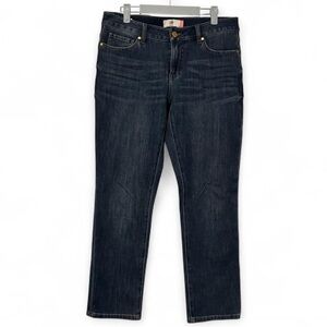 Cabi Harlow Jeans Dark Wash Straight Leg Denim Size 6 Fits Like Size 8